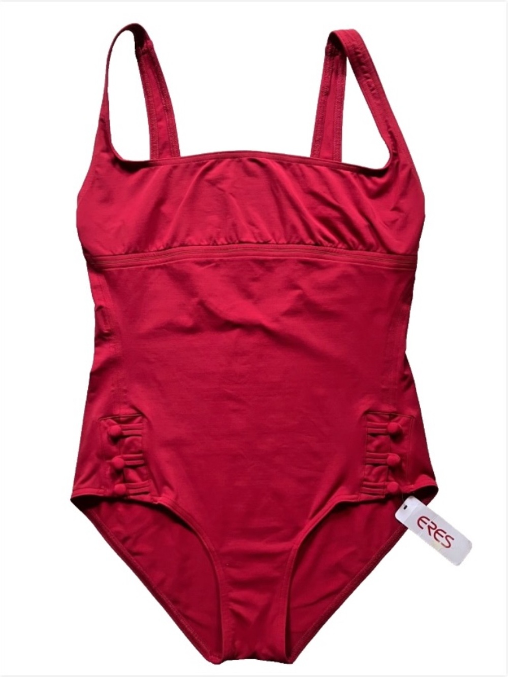 New w/ Tags Eres One Piece Newport Swimsuit w/ Button Detail US 14 12 - EUR 44